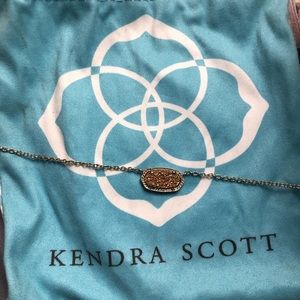 Kendra Scott gold druzy necklace